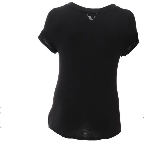 NWOT Skinnygirl Hannah Drape Front Short Sleeve Tee Medium BLACK - Picture 11 of 16